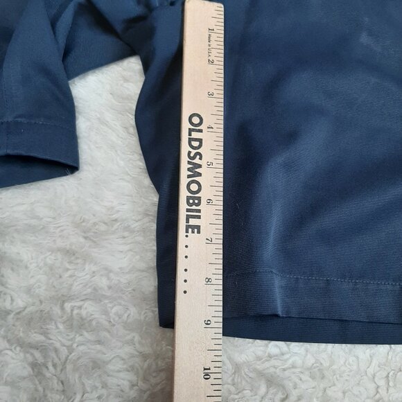 Vintage Greg Norman Men's Navy Blue Flat front Chino Golf Shorts Size 40 - Picture 6 of 8